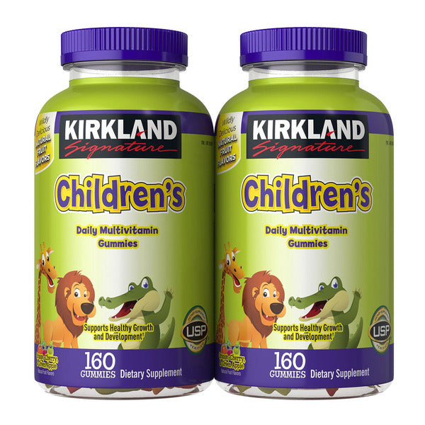 커클랜드 키즈 멀티비타민 구미 160정 x 2팩 세트 젤리영양제_Kirkland Signature Children's Multivitamin, 160 Gummies x 2