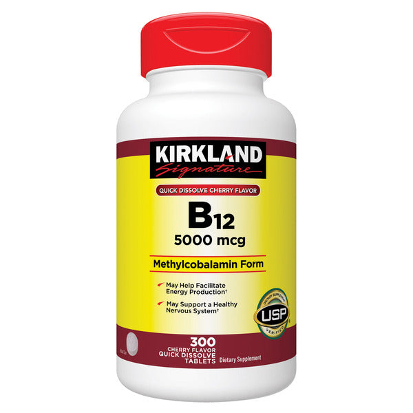 커클랜드 시그니처 비타민 B-12 300정_Kirkland Signature Quick Dissolve B-12 5000 mcg 300 Tablets