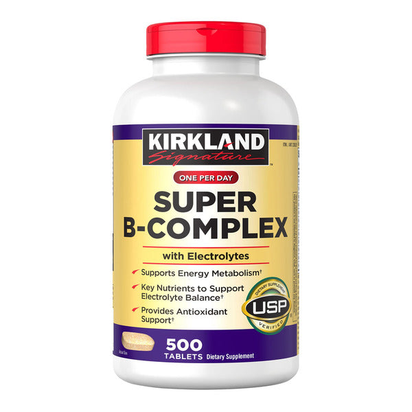 커클랜드 시그니처 슈퍼 B 콤플렉스 500정_Kirkland Signature Super B-Complex with Electrolytes 500 Tablets