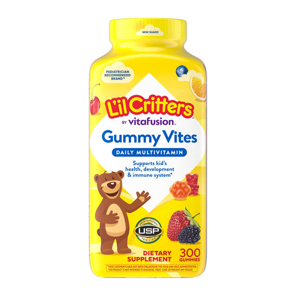 릴크리터스 구미바이츠 구미베어 멀티비타민 비타민_L'il Critters Gummy Vites, 300 Gummy Bears