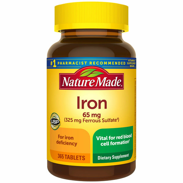 네이처 메이드 철분 65mg 365정_Nature Made Iron, 65 mg 365 Tablets