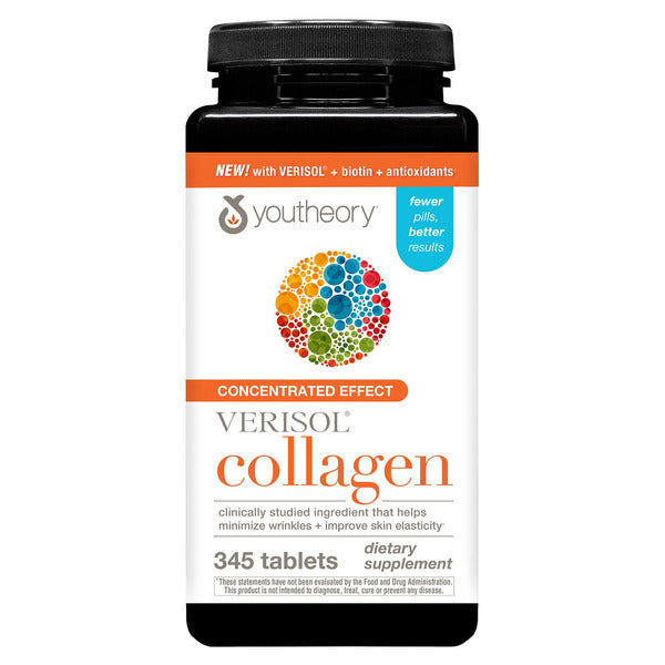 유씨어리 Concentrated Effect 베리솔 콜라겐 345정_youtheory Concentrated Effect Verisol Collagen, 345 Count